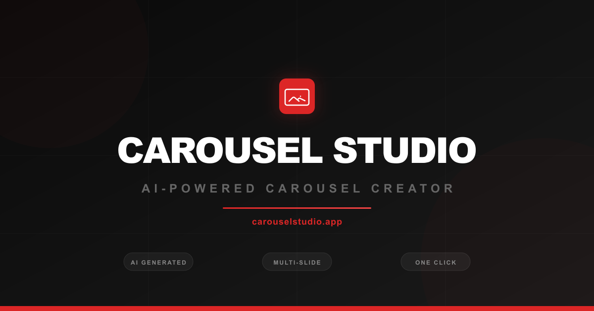 Carousel Studio - AI-Powered Social Media Carousel Creator